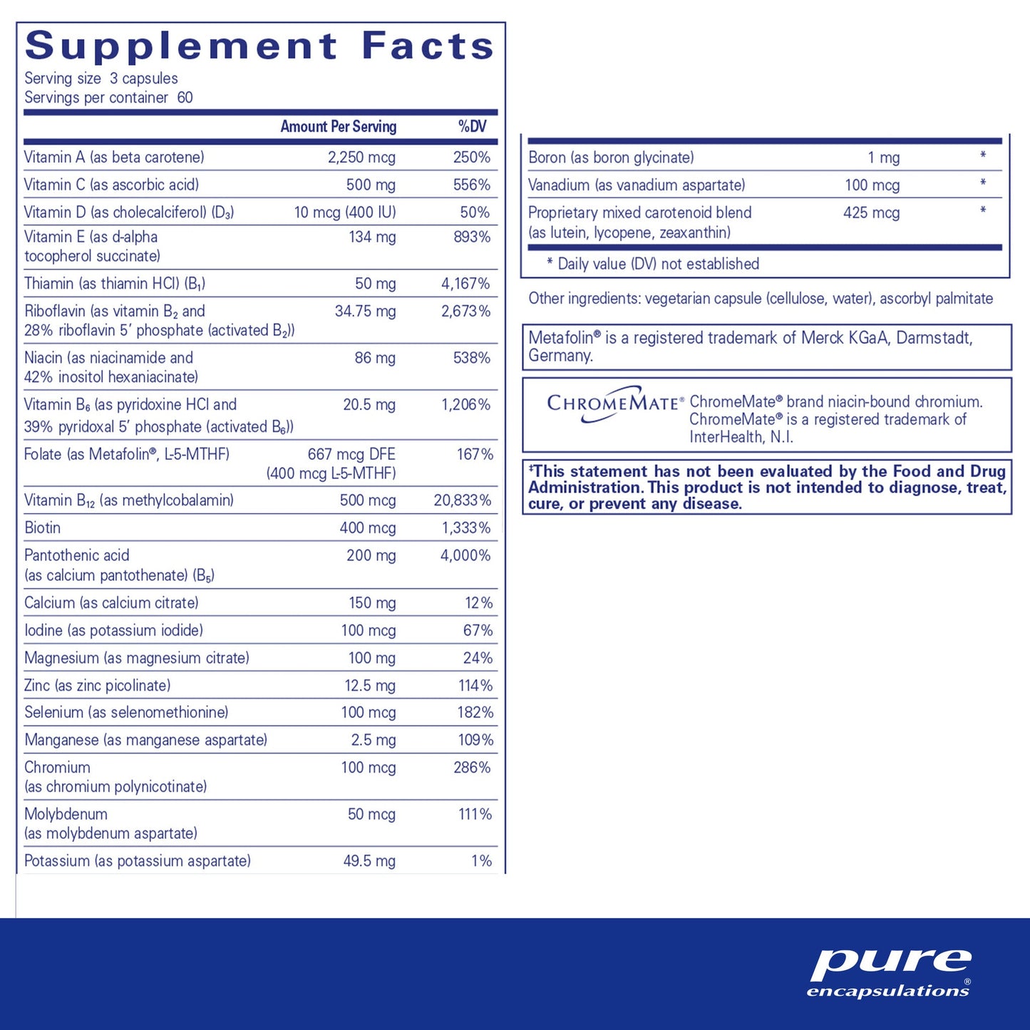 Nutrient 950 without Copper & Iron