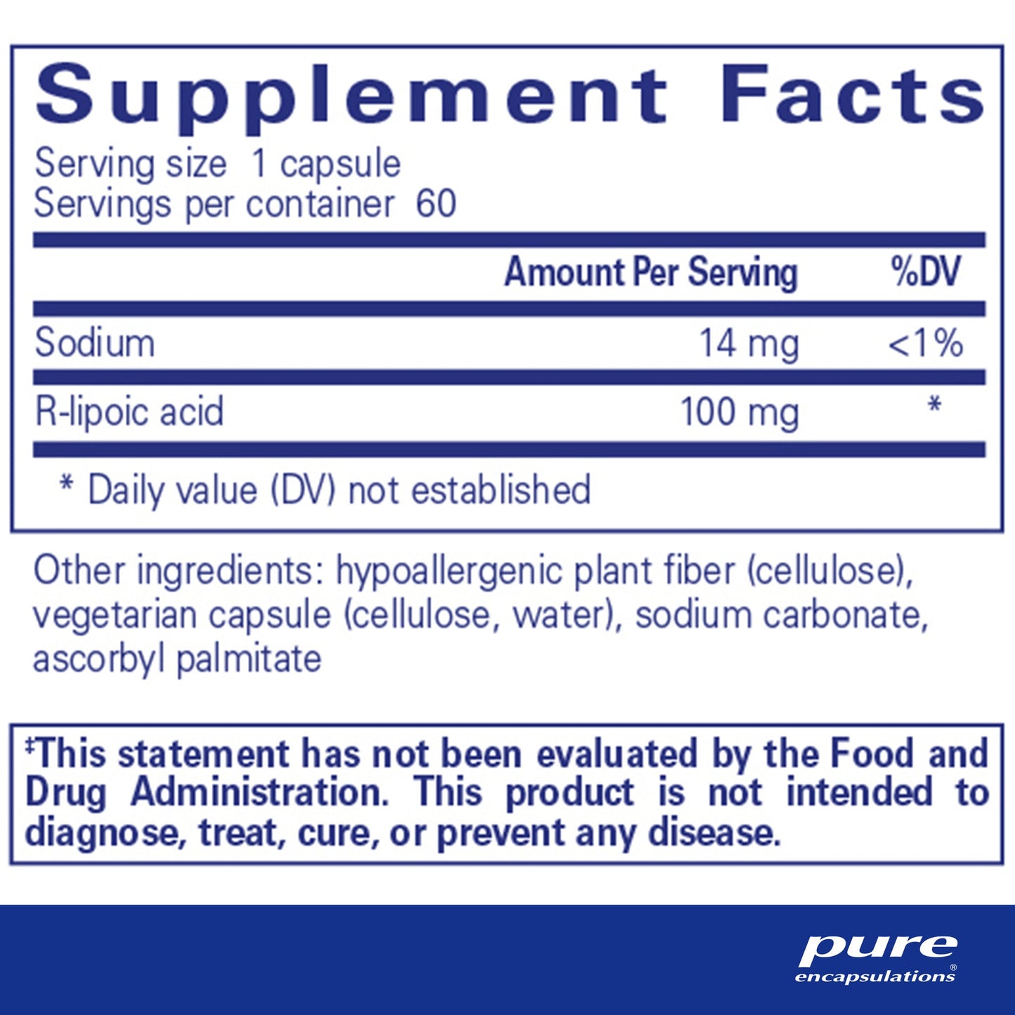 R Lipoic Acid (Stabilized)