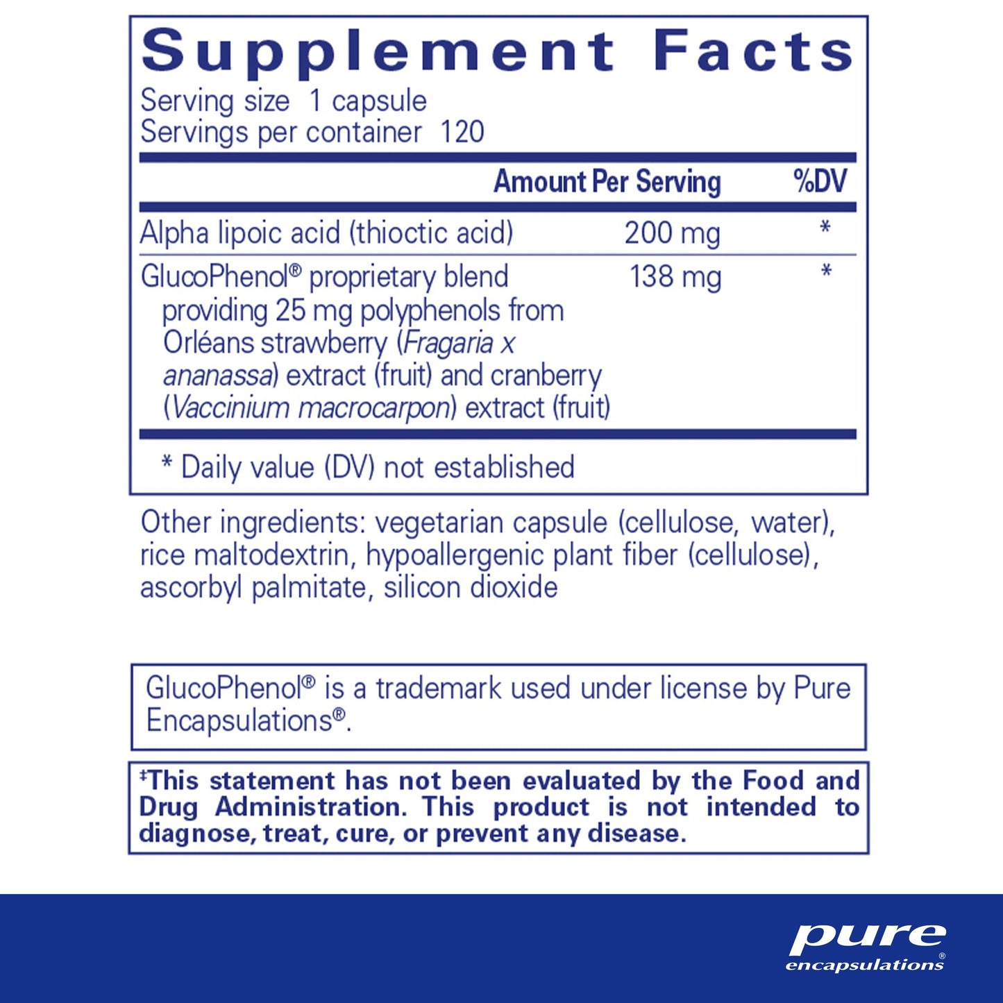 Alpha Lipoic Acid with GlucoPhenol