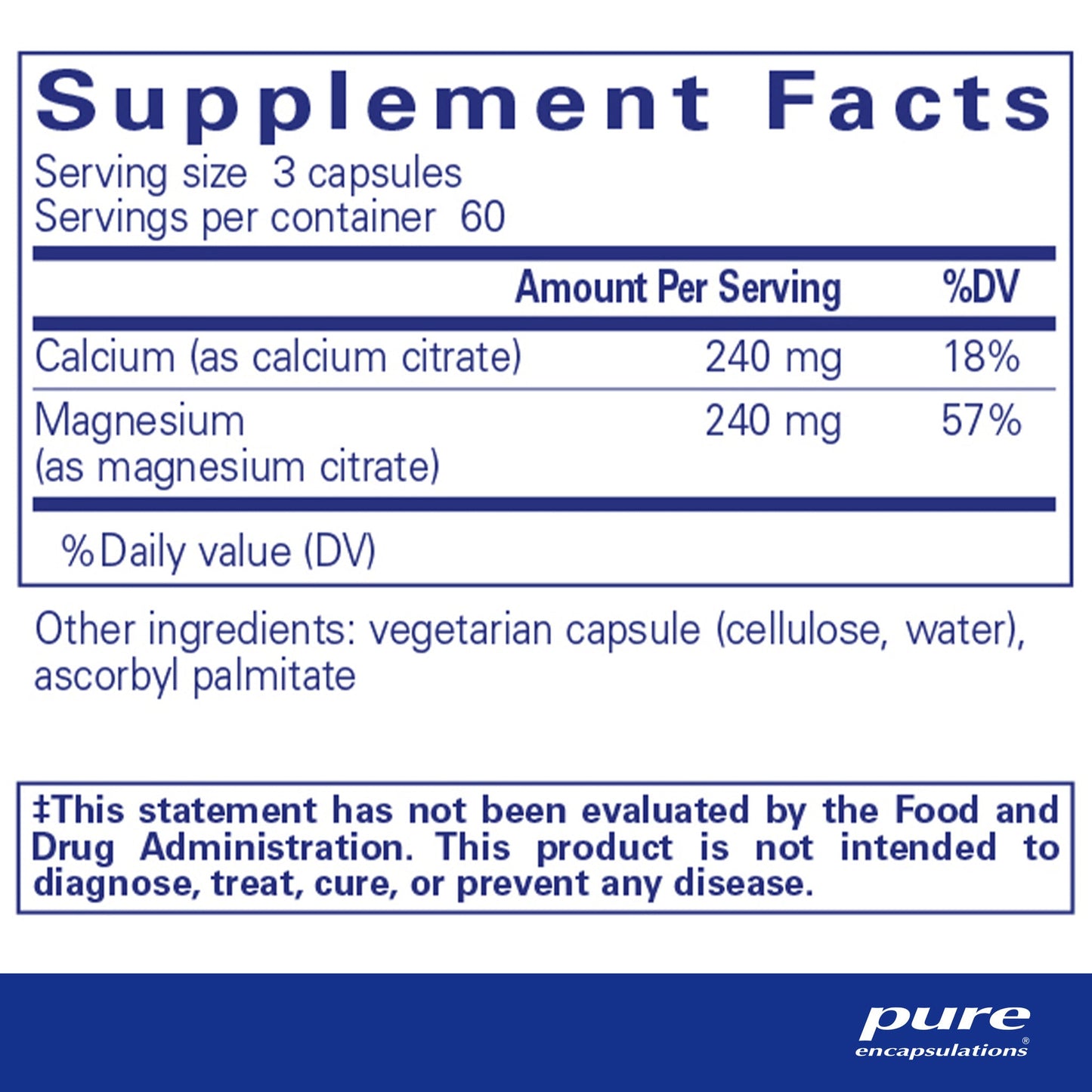 Calcium Magnesium (citrate)